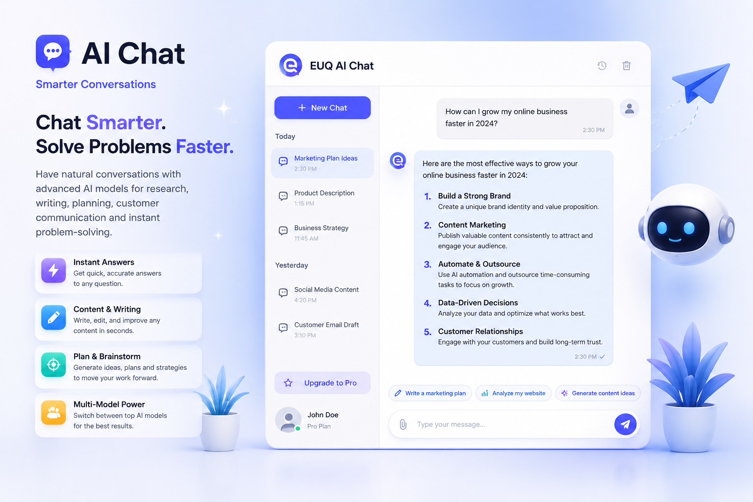 Think. Chat. Grow.